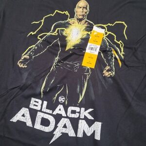 DC Comics Black Adam Movie Graphic T-Shirt Mens Large Black Dwayne Johnson New